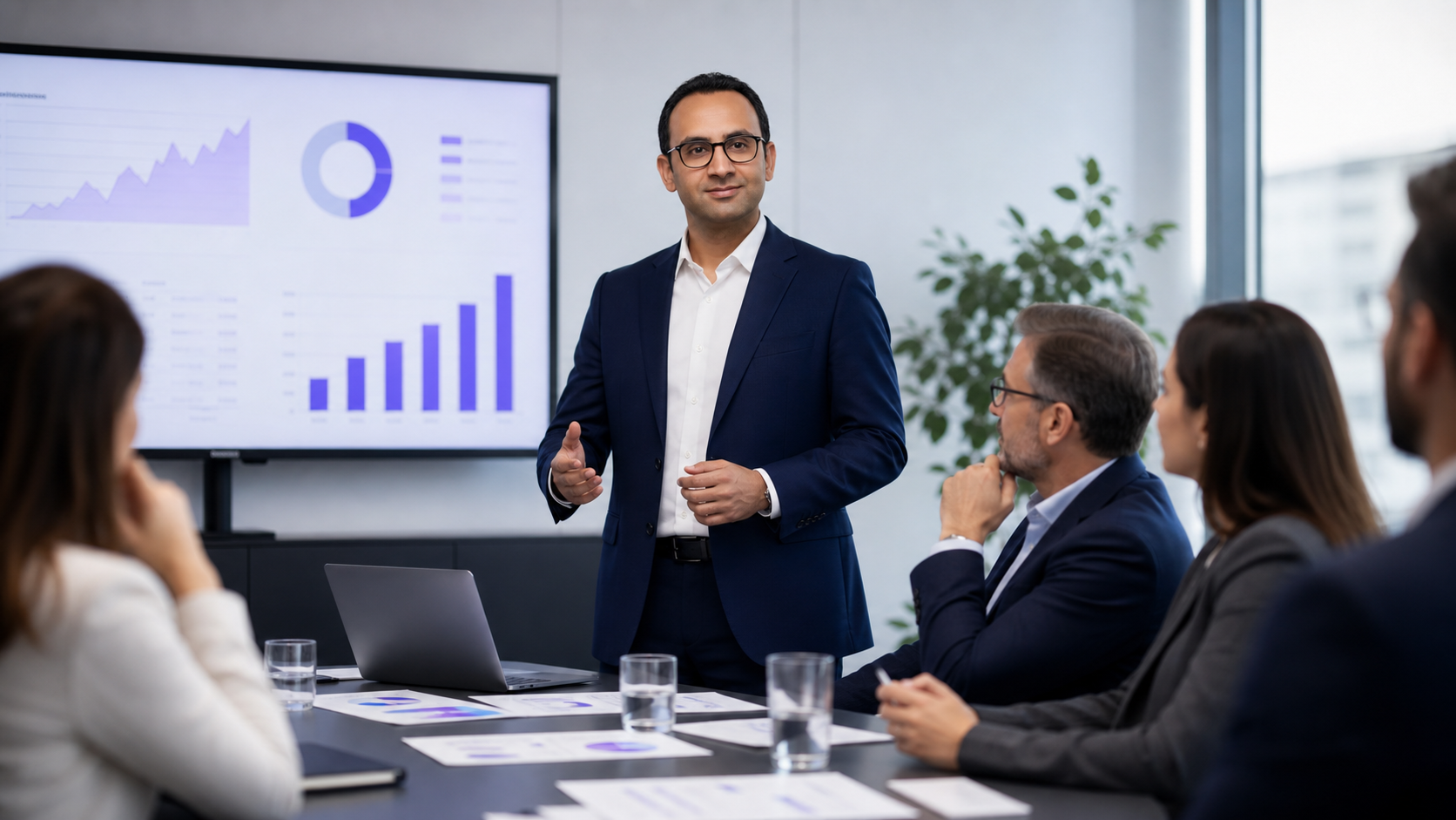 Aperçu d'un pitch investisseur en réunion professionnelle