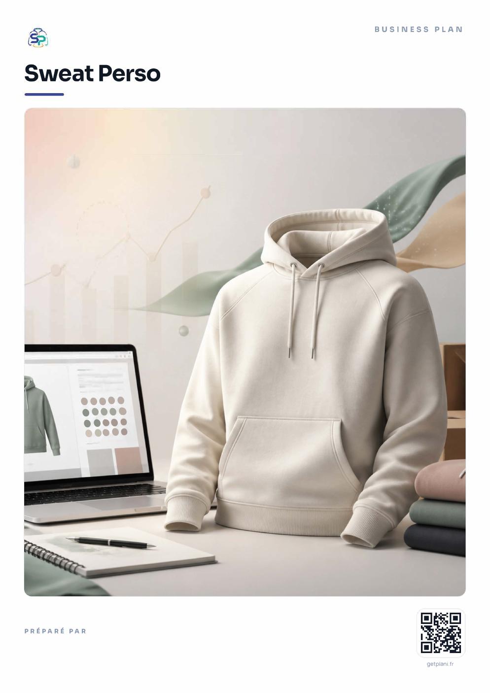 Couverture de l'exemple de business plan e-commerce Sweat Perso