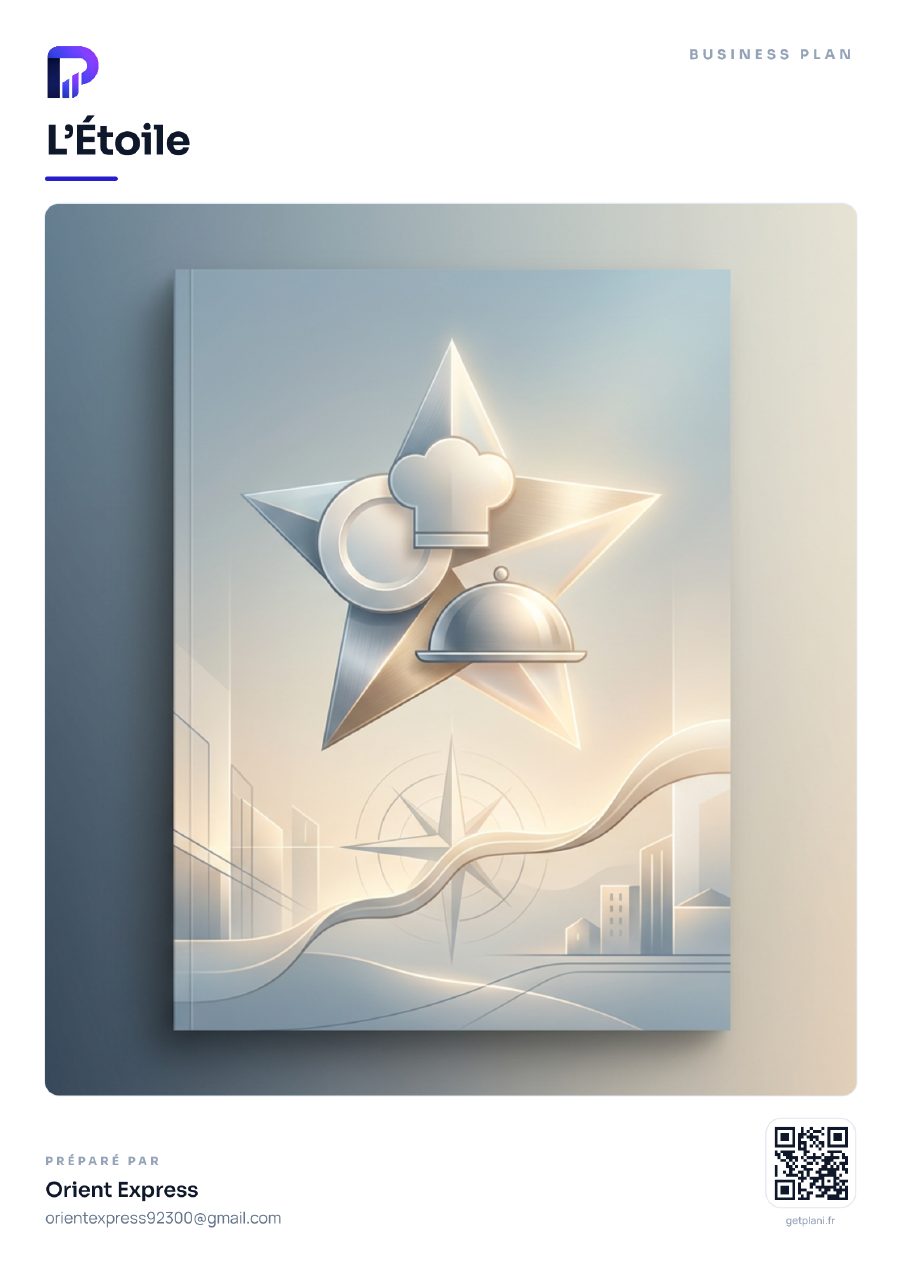 Couverture de l'exemple de business plan restaurant L'Étoile